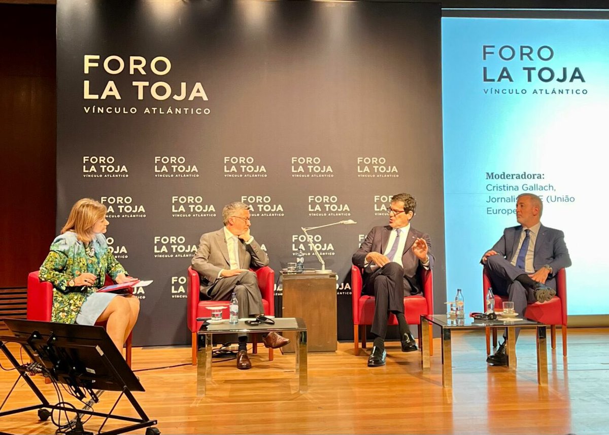 Avui he participat en el @ForoLaToja, a Lisboa, on he conversat amb els alcaldes de Lisboa, @Moedas, i de Porto, Rui Moreira, sobre el paper clau de les ciutats per abordar els grans reptes globals. Són urgents les transicions climàtiques i energètiques per fer ciutats més…