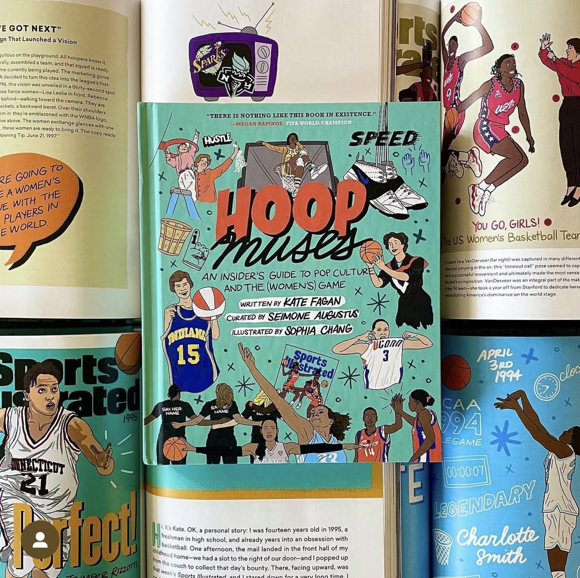 a warm welcome to all the fresh women's basketball fans. did this book, Hoop Muses, with @seimoneaugustus & @esymai -- makes a perfect gift for any age. Signed copies at my local bookstore at the link below. 🔥🏀📈 thevillagebookseller.com/item/1iqMaW6sr…