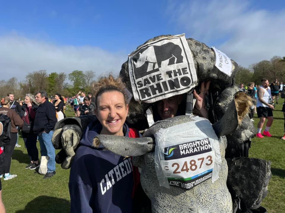 DiscoDeborah2000 🪩 (@discodeb2000) on Twitter photo In an unfortunate twist, in large number of official #BrightonMarathon photos I’m behind a woman with a giant tit on her back (for a good cause of course!). But this is a great one! With the legend that is <a href="/RhinoBoyChris1/">RhinoBoyChris</a> #SaveTheRhino <a href="/BrightonMarathn/">Brighton Marathon Weekend</a> In an unfortunate twist, in large number of official #BrightonMarathon photos I’m behind a woman with a giant tit on her back (for a good cause of course!). But this is a great one! With the legend that is <a href="/RhinoBoyChris1/">RhinoBoyChris</a> #SaveTheRhino <a href="/BrightonMarathn/">Brighton Marathon Weekend</a>