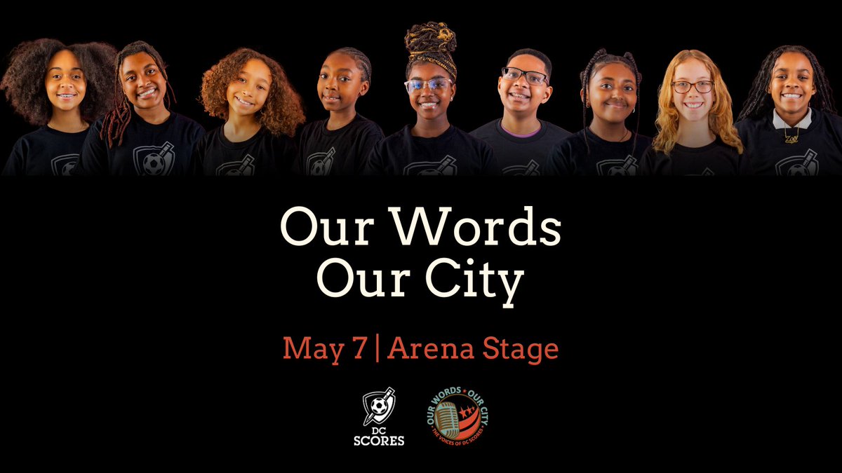 See our brightest stars ✨SHINE ✨ on stage! Come see the next generation of D.C. poets at Our Words Our City. These talented poet-athletes are ready to wow you with their original spoken-word performances, so click the link to learn more and get tickets: owoc.dcscores.org