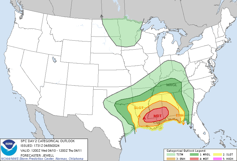 LimWeather's tweet photo. D2
#ModerateRisk in S #DixieAlley esp #BatonRouge,#HammondLA,#Bogalusa,#JacksonMS,#Natchez,#Hattiesburg,#McCombMS,#ClintonMS,#PearlMS,#Ridgeland,#MeridianMS,#LaurelMS,#Prichard,#Demopolis cities
15SIG #Tornado/#Hail/45SIG #Wind risks
#Wxtwitter #SPC #SevereWX #LAwx #MSwx #ALwx https://t.co/1iTgtWDPPt