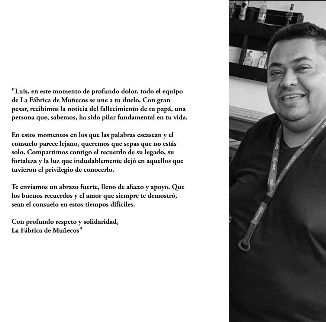 Te queremos muñeco ...