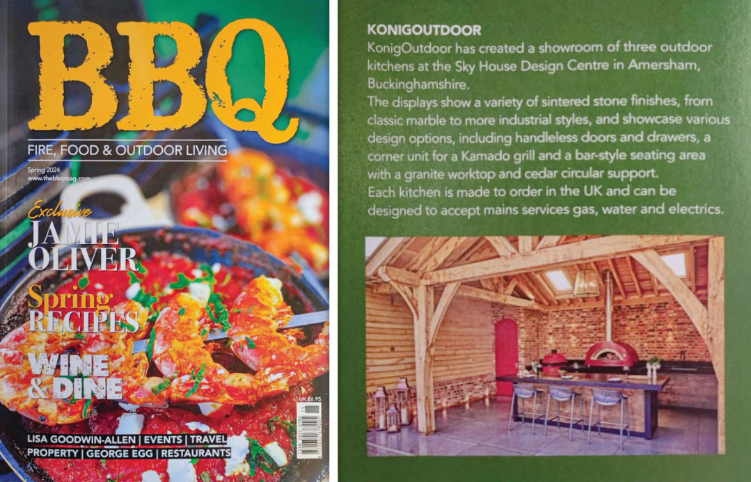 🔔 BBQ - Fire, Food and Outdoor Living talks about us in the spring 2024 issue! The best outdoor cooking products to best compose your outdoor space, as proposed by retailer #konigoutdoor in its own display project. 🏡🔥❤️ #alfaforni #alfaovens #outdoorcooking #bbq #design