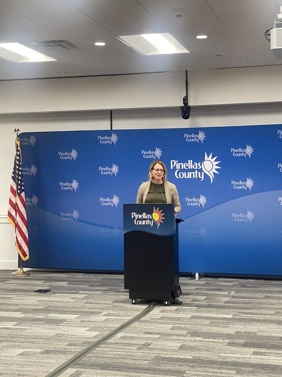 Addressing @PinellasGov, @FEMA_Deanne: “I am here today to congratulate you on a tremendous job and a tremendous achievement. Because of your forward leaning historic investments and resilience…Pinellas County now has the highest community rating in all of Florida.”