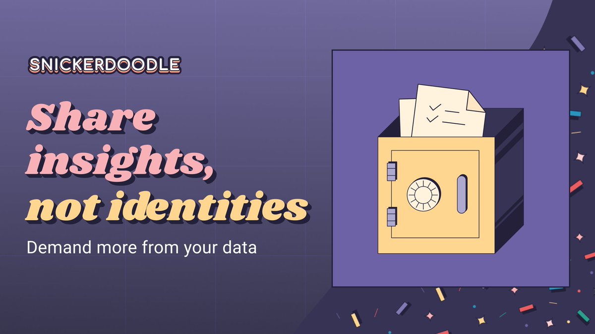 With Snickerdoodle's Cookie Vault, share insights, not identities. Anonymized, consent-based exchanges mean you're in the driver's seat. 🛠️ Zero-knowledge proof powered privacy, while you collect rewards. It's time to get more from your data!