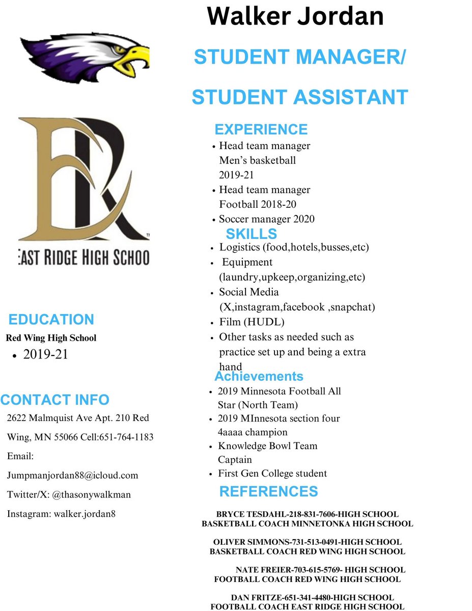 Due to the fafsa being delayed I am still looking and open for opportunities to be a student manager/assistant this fall! I’m a full pell qualifier who’s a first gen college student. I have experience in equipment,logistics and social media.I am open to all levels! DMs open!