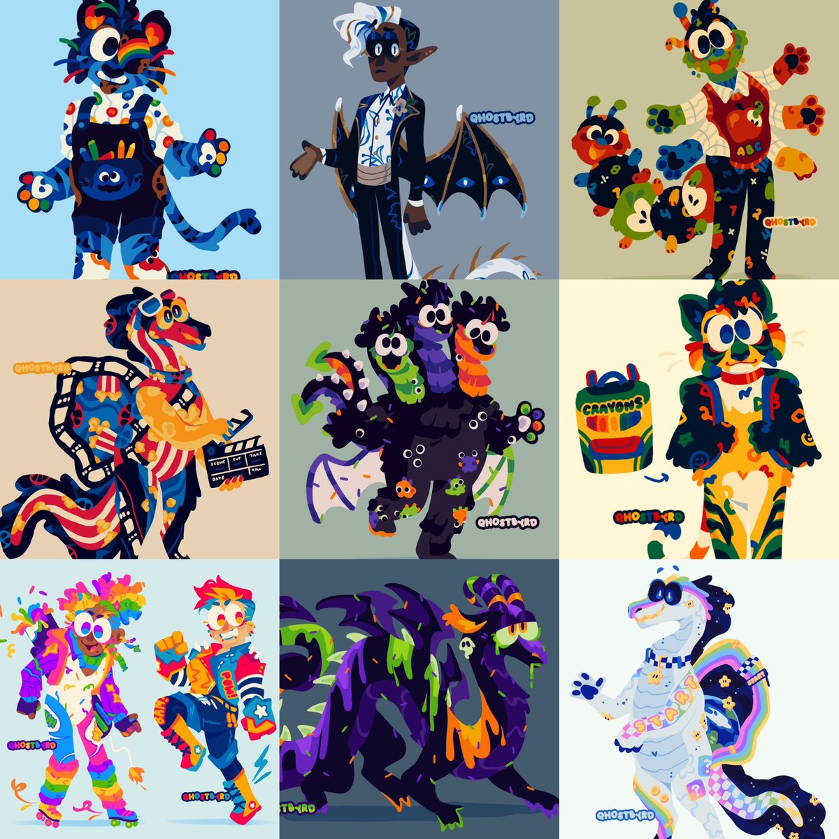 qhostbyrd's tweet image. Its #PortfolioDay ! ππ
I'm Peter, an illustrator from MN. I love bright vibrant colors, and I make character designs in my free time!