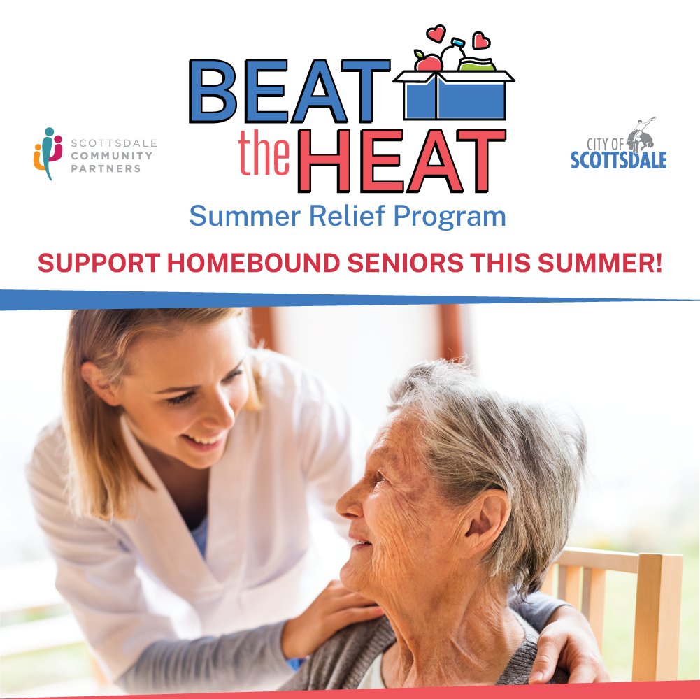 Help Scottsdale's homebound seniors beat the heat this summer. 😎 Scottsdale Senior Services is accepting donations through May 17 at Via Linda Senior Center for the Beat the Heat Program. Get details and the full list of needed items at ScottsdaleAZ.gov/seniors/adopt-…