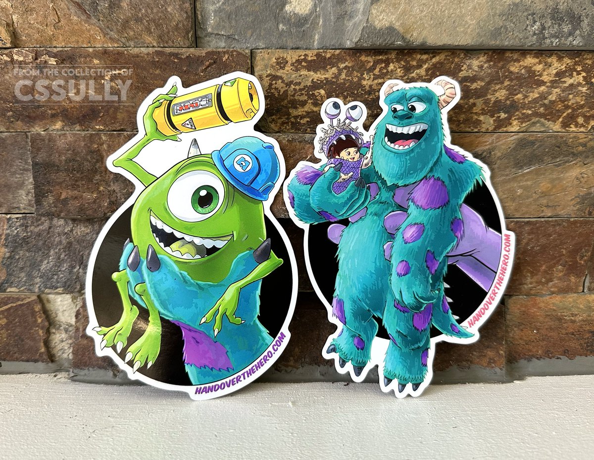 THANK YOU @nadu6_ & Tony Poulson (#HandOverTheHero) for one of the coolest, most thoughtful gifts I have ever received.

These One-of-One drawings, featuring Sulley and Mike W. + the companion stickers are pure 🔥🔥!! I will cherish these forever. #MonstersInc #NerdsUnite