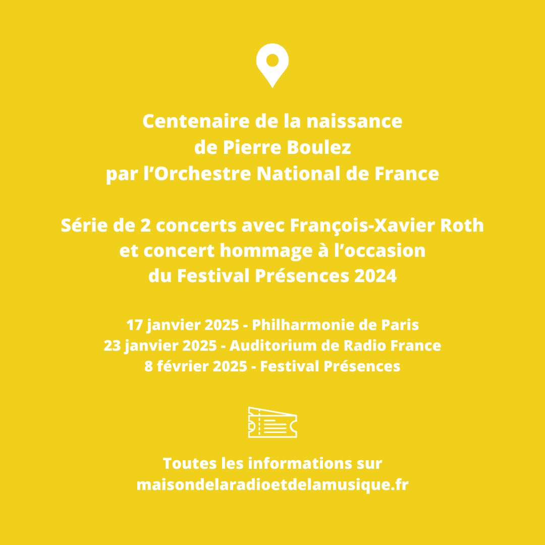 Découvrez les grandes lignes de la saison 24-25 de l’Orchestre National de France sur le site de la Maison de la Radio et de la Musique ! La saison prochaine, le National fête les anniversaires de Maurice Ravel et de Pierre Boulez! maisondelaradioetdelamusique.fr/formations/orc…