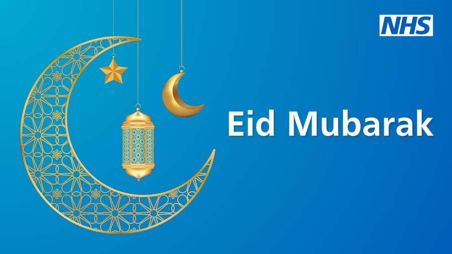 We’d like to wish UHS colleagues and all those in our community who are marking #EidAlFitr - Eid Mubarak! We hope your time celebrating with family, friends and neighbours is both peaceful and full of joy. 💙 #EidMubarak