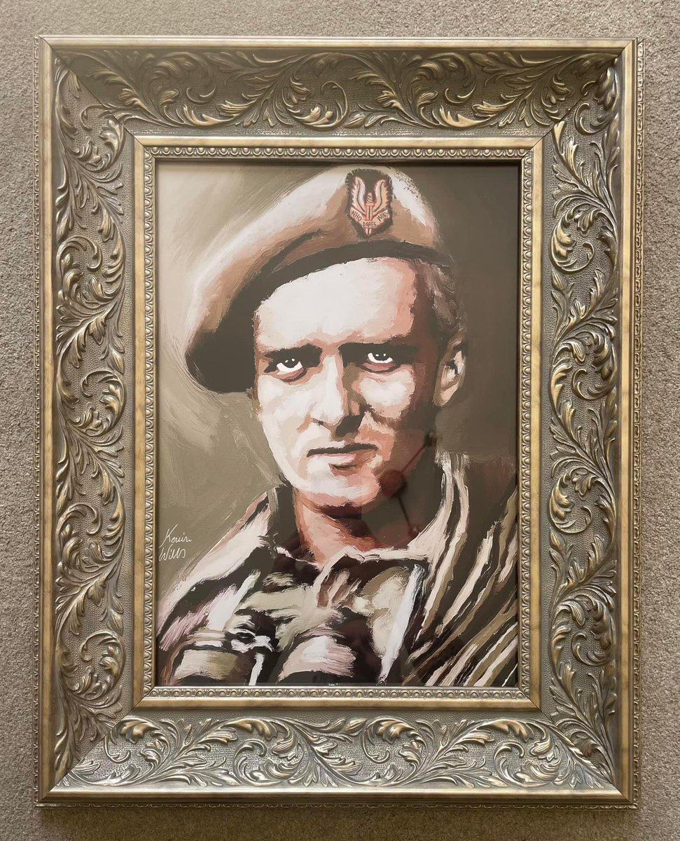 kev9348's tweet photo. Remembering today Maj Anders Lassen VC, MC and 2 BARS who fell in battle on 9th April 1945 on the Italian front. This portrait was commissioned by the acclaimed author @authordlewis
#anderslassen #victoriacross #worldwar2 #italianfront #specialairserviceregiment https://t.co/Qmm8l9XnjE