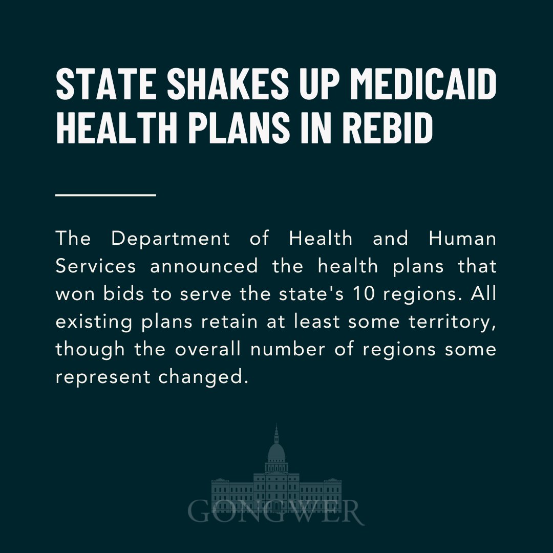 Blue Cross Blue Shield of Michigan saw the biggest territory gains as the state completed its rebid of Medicaid health plans. bit.ly/3VRNtlH