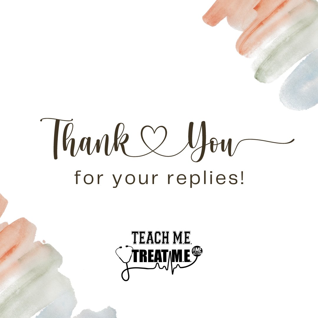 Thank you so much for sharing your time until diagnosis on our recent posts. We have over 400 replies that we can use for upcoming #TeachMETreatME #MillionsMissing communications. I know there is a lot of trauma  in many of the answers. You matter! Your story matters! #pwME