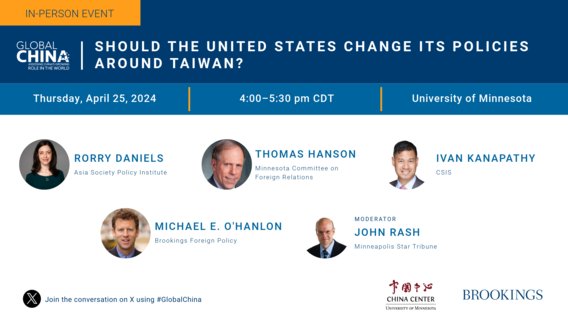 As Beijing continues to grow its military capacity, will conflict be inescapable in the Taiwan Strait? @MichaelEOHanlon answers with top Cross-strait experts at @UMNews. Register: chinacenter.umn.edu/events/should-…