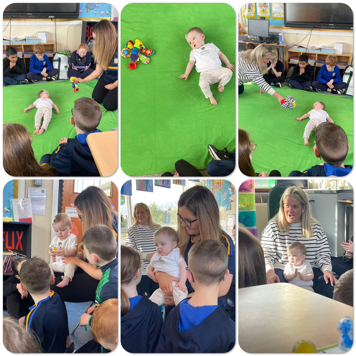 Primary 5 had another family visit from baby Emily and Mrs Burke today. We got to see baby Emily clapping her hands for the first time. This is our second last visit as part of the Roots of Empathy program. We can’t believe how quickly the time has gone by!