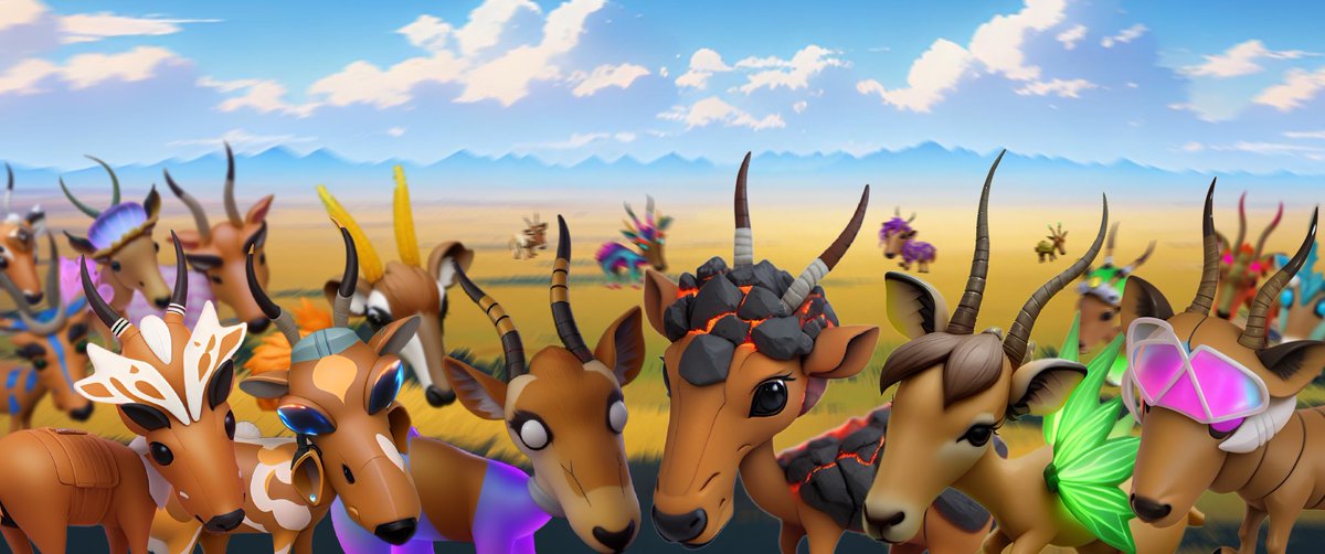 All of Saigas 🌬️
Almost …
Saiga the dope antelope NFT collection has 3000 items🪐
Choose your own favorite Saiga character and release it into the wild!

#nfts #Crypto #nft #Bitcoin #eth #ai #game