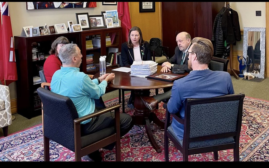 @CMHAWW @CMHAOntario The Roths & Eric Philip (Thresholds) met with the Associate Minister for Mental Health & Addictions yesterday to discuss ADCs. Grateful for your leadership locally to bring an ADC to Waterloo Region.  Thanks to @MichaelTibollo for your time & commitment to work together #onpoli