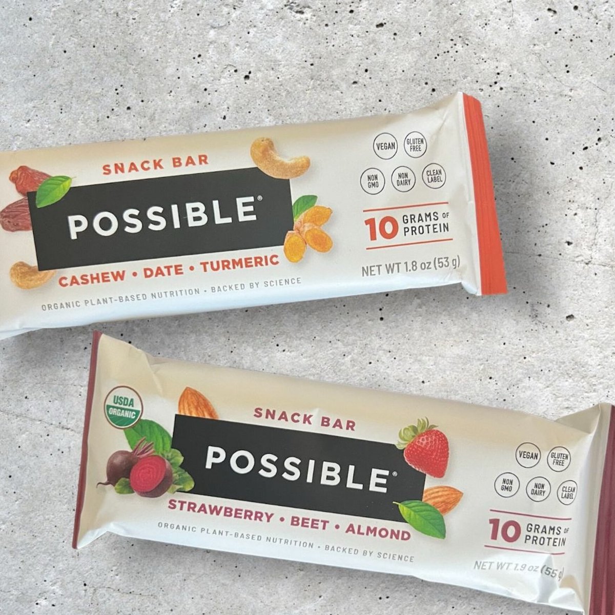 Can’t choose just one flavor? No problem! Shop our Bundle Pack featuring both Strawberry Beet Almond and Cashew Date Turmeric Snack Bars. Enjoy real-food, real-taste goodness with POSSIBLE! 🍫

#mypossiblefoods #fuelyourbody #snack #snacktime #nutrition #energy #protein