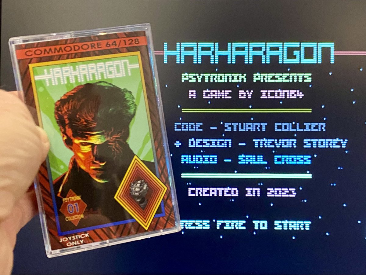 Tonight’s game. I think I’m going to enjoy this one… #Commodore64 #C64 #Icon64 #Psytronik
