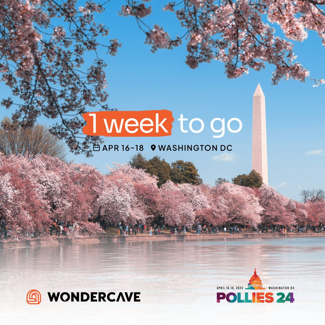 We are one week away from the @TheAAPC Pollies Conference. Excited to meet you there! Stop by the Wonder Cave booth and lets talk text! #2024Pollies #text #Engagement