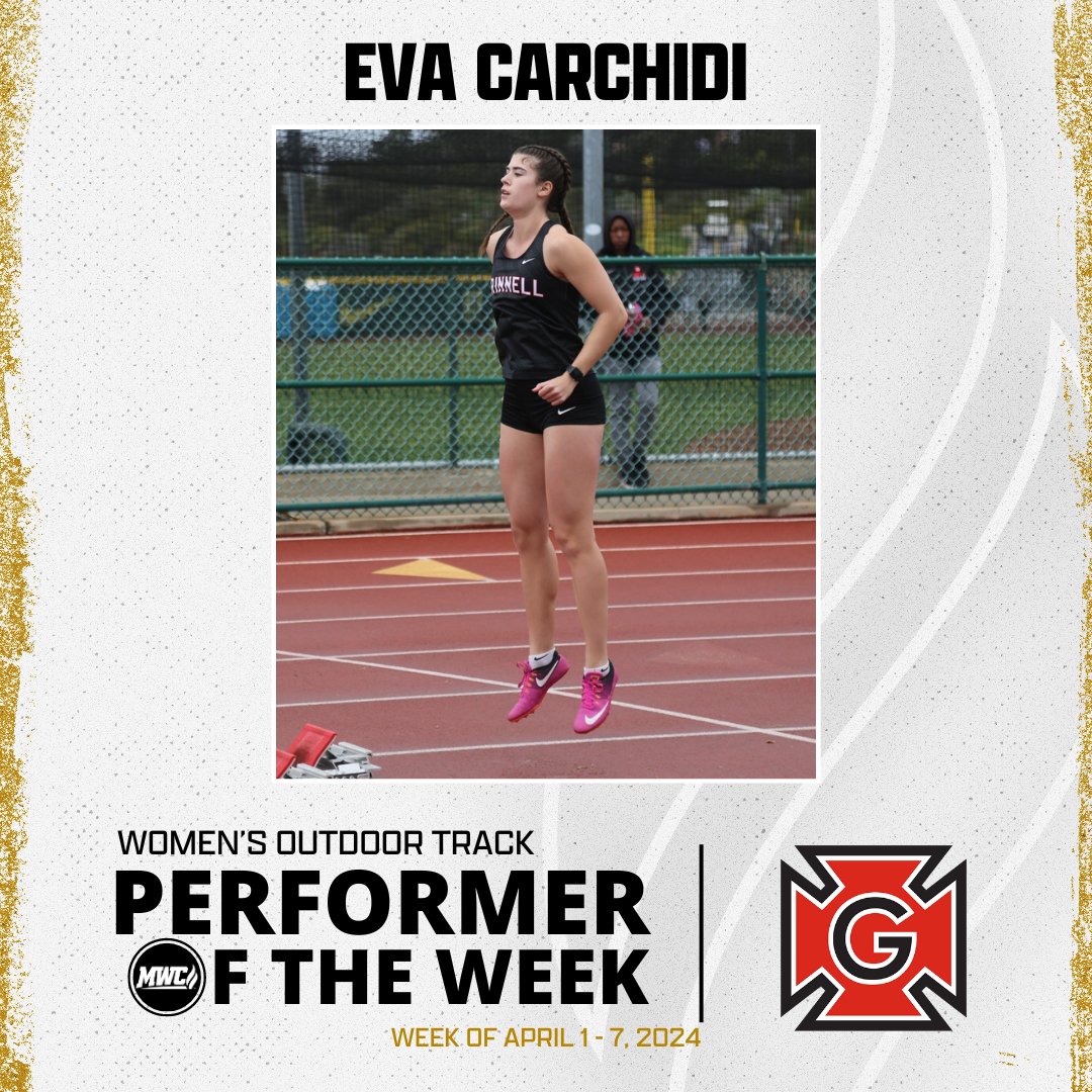 MWC Women's Outdoor Track Performer of the Week: Eva Carchidi, Grinnell College @gcpioneers