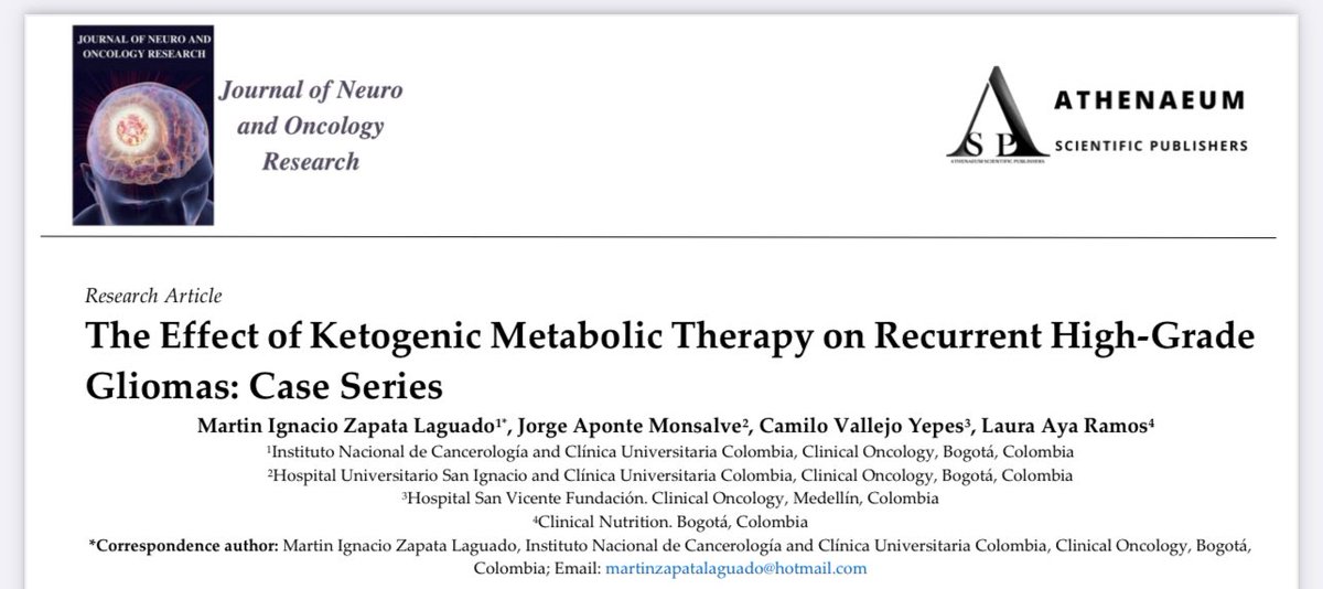 #GBM #neuroonco We show to you our experience in ketogenic metabolic therapy in patients with recurrenthigh grade glioma athenaeumpub.com/the-effect-of-… @EANOassociation @NeuroOnc @SNOLAsociety @GrupoGeino @gminniti2012 @DrLombardiGiu @Jan_M_Werner @AngeloDipa_ @jorapon1 @vallejo_yepes