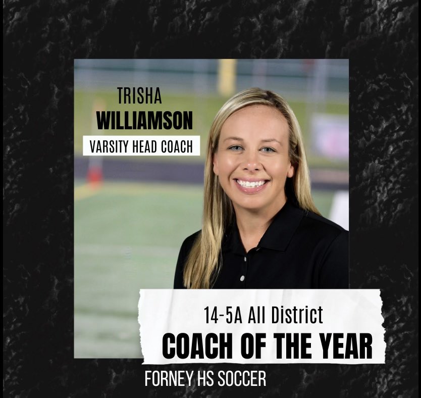 🥳Congratulations @CoachWilliamso1 14-5A All District Coach of the Year @ForneySoccerLRS @CoachFleen @eitel_michelle @Forney_Rabbits