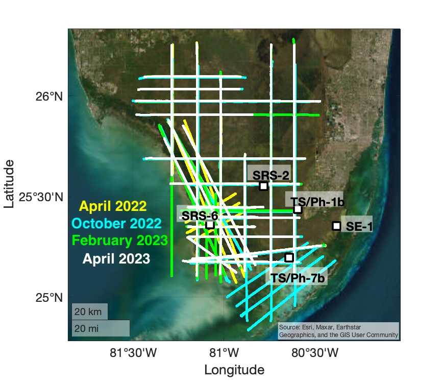 New Data! BlueFlux Airborne Trace Gases, Fluxes, and Mixing Ratios, Southern Florida, 2022-2023 at NASA's #ORNLDAAC. The objective of the BlueFlux campaign was to measure greenhouse gases in Florida's mangrove ecosystems. #GHG Image Credit: Erin Delaria go.nasa.gov/3TQzxpB