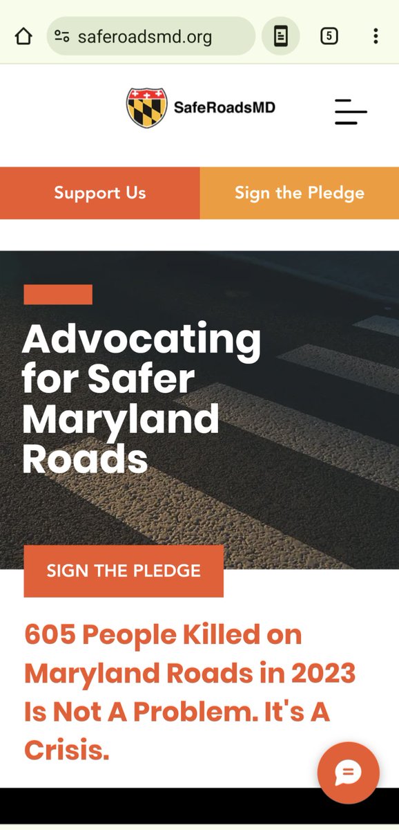 Check out the updated Maryland Coalition for Roadway Safety website! saferoadsmd.org