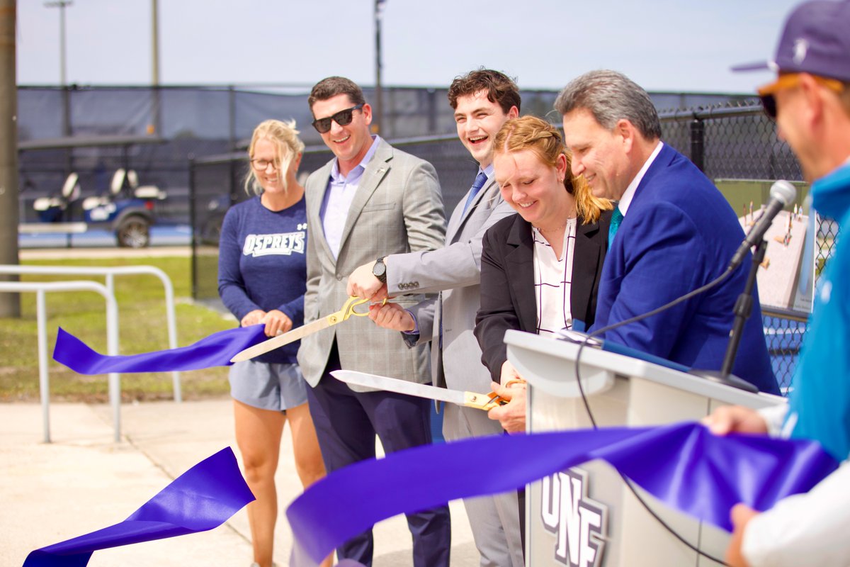 North Florida Athletics announces unveiling of upgrades made to UNF Tennis Complex, along with pickleball courts being added in conjunction with UNF Student Government on Tuesday afternoon! 🗞️ >> bit.ly/3TTwWuV #SWOOP