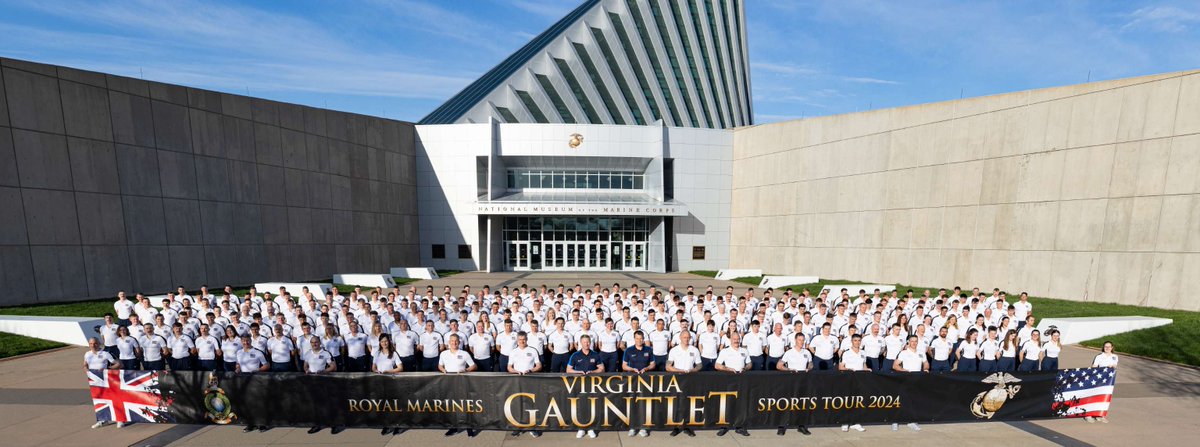 And so it begins! Over 250 @RoyalMarines have arrived in Virginia, USA for Exercise Virginia Gauntlet 3. The sports tour will see UK Marines compete against their US counterparts in 26 sports. Only time will tell who will take home the 2024 trophy. 📰 ow.ly/5pTg50RbNQs