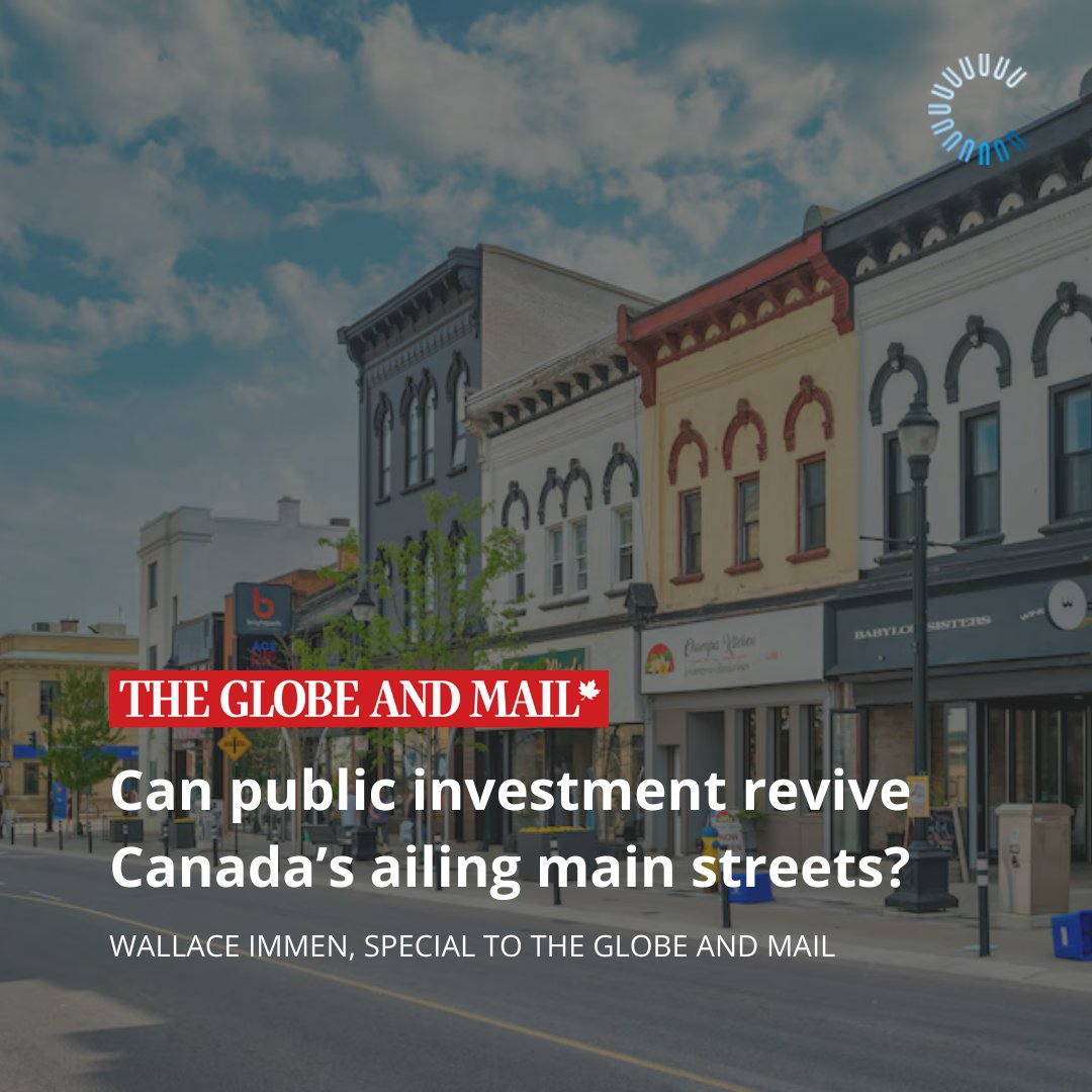 Dive in to discover the challenges and opportunities faced on main streets by CUI's most recent CityTalk urban champions. 'Main streets may not all look the same, but they are the connective tissue of every city in Canada.' hubs.la/Q02skrHf0
