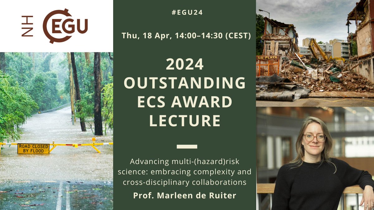 🚨 Don’t Miss This! 🚨 HAPPENING IN 1 HOUR AT #EGU24 🏅NH Division Medal & Award Lectures MAL45-NH: NH Division Outstanding ECS Award Lecture by Marleen C. de Ruiter 📆 Thu, 18 Apr 🕒 14:00–14:30 CEST 📍Room M2 Info: meetingorganizer.copernicus.org/EGU24/EGU24-10…