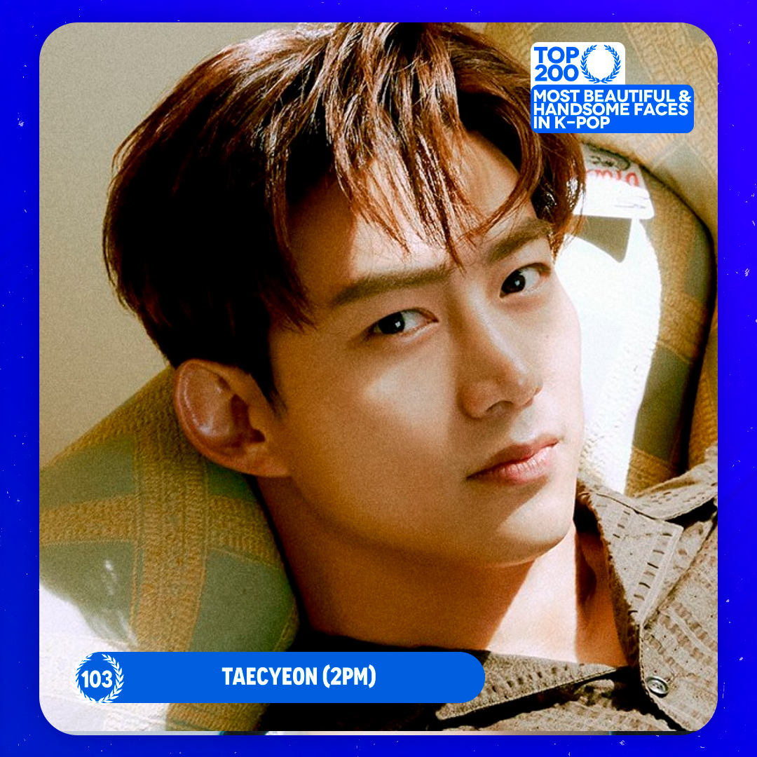 TOP100KPOP's tweet photo. TOP 200 – Most Beautiful/Handsome Faces in K-POP

#103 TAECYEON (#2PM)

Congratulations! 🎉 https://t.co/s12ftdrIC8