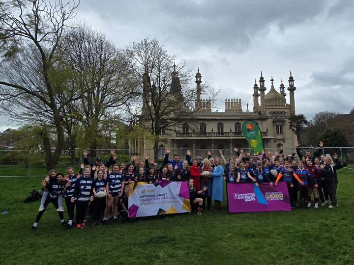 Some of our U12 and U14s were invited to join the Womens Rugby World Cup Launch at Brighton Pavilion today. With Brighton and Hove being a host city, this is a great opportunity to spread the word about the womens and girls game #RFUWomensRugby #WomensRugbyWorldCup #GirlsRugby