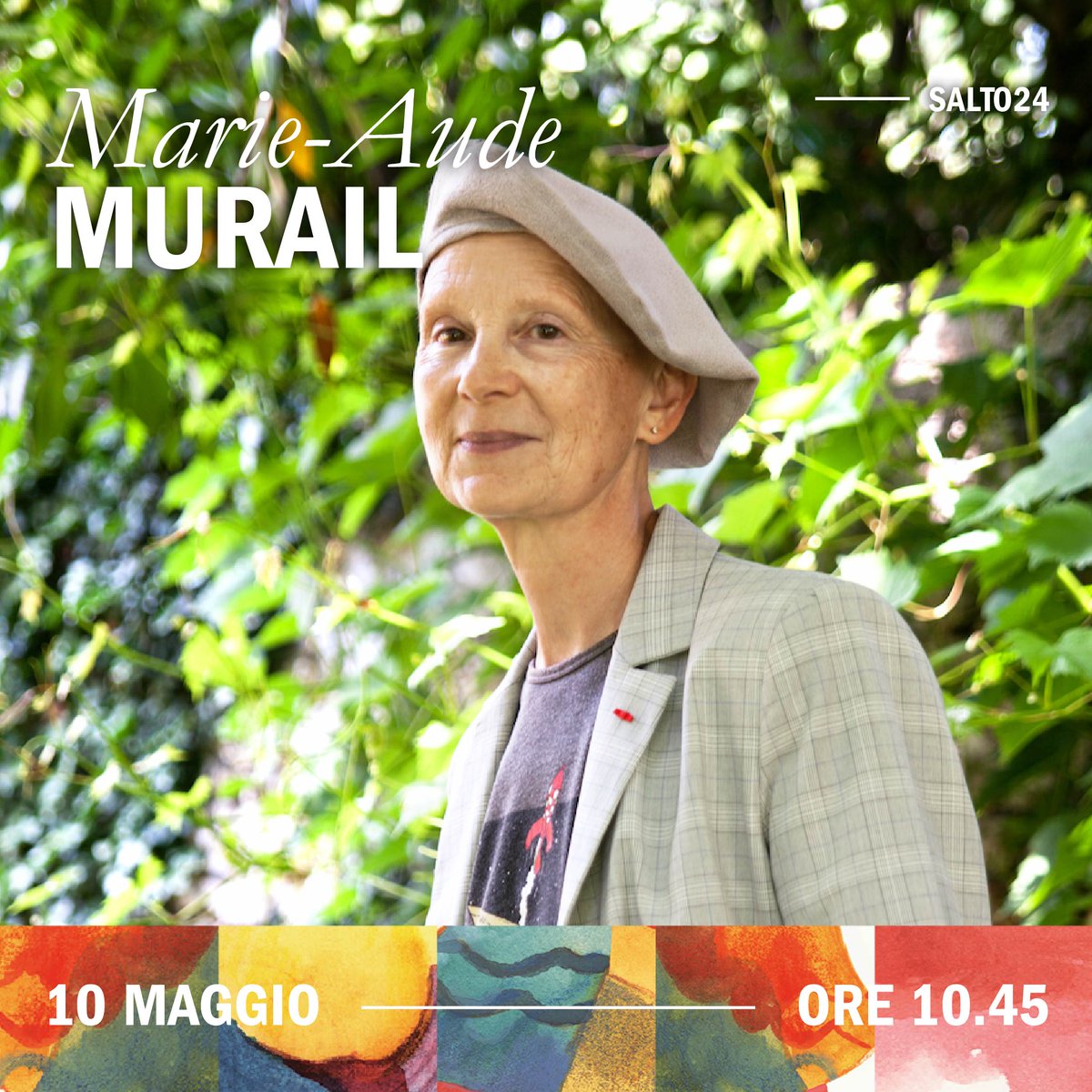 L'appuntamento con Marie-Aude Murail al #SalTo24, realizzato in collaborazione con @GiuntiEditore, è alle ore 10.45 del 10 maggio, in Sala Azzurra. 🎟️ La biglietteria del #SalTo24 è aperta: salonelibro.it/visita/bigliet…