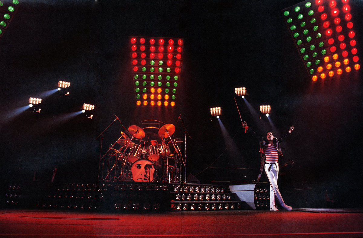 #OTD on 09/04/1982. #Queen played at the Scandinavium in Gothenburg, Sweden, during the #HotSpaceTour.