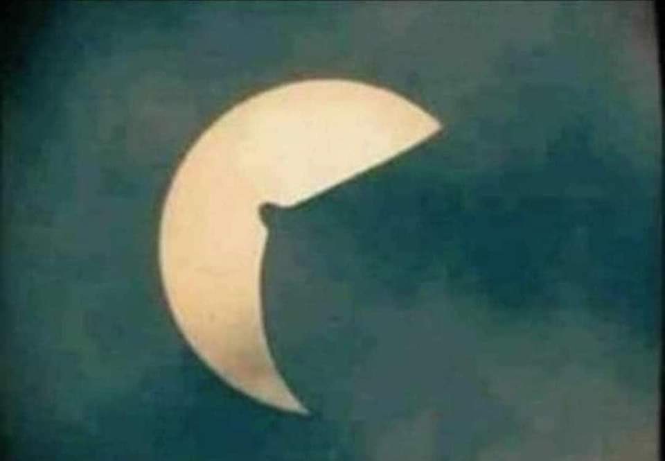 Yesterday's eclipse seen from my house 😉