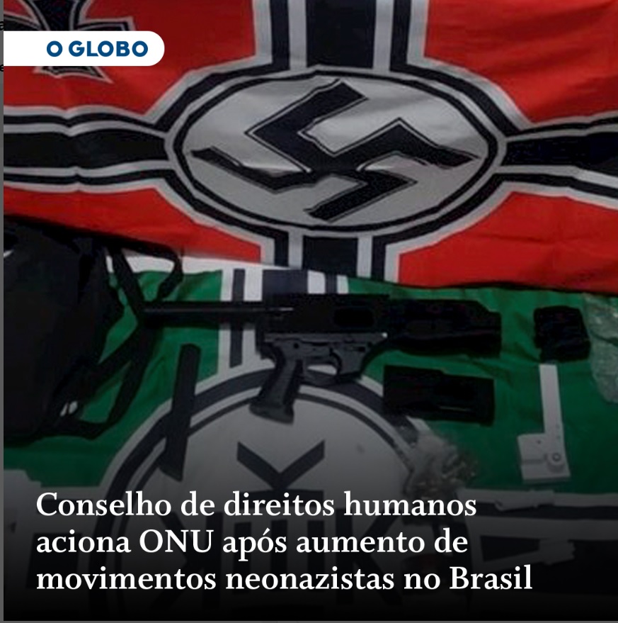 CONSELHO NACIONAL DE DIREITOS HUMANOS - CRESCIMENTO DO NAZISMO NO BRASIL

.

COMPLETO NO LINK ABAIXO:

instagram.com/p/C5jK8iguvrx/

.

#CNDH #ConselhoNacionalDeDireitosHumanos #AlarmanteCenário #GruposNazistas #DiscursoDeÓdio #Mulheres #PopulaçãoNegra #LGBTQIAP #DireitosHumanos