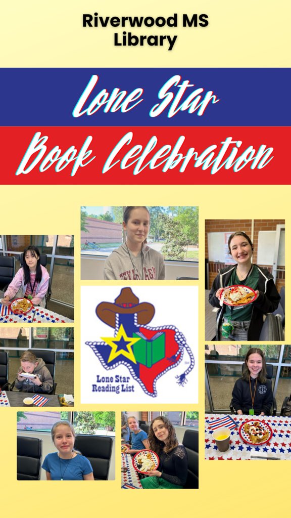 RMS Library students celebrated reading 5 books from the TLA Lone Star Reading list with Texas shaped waffles!