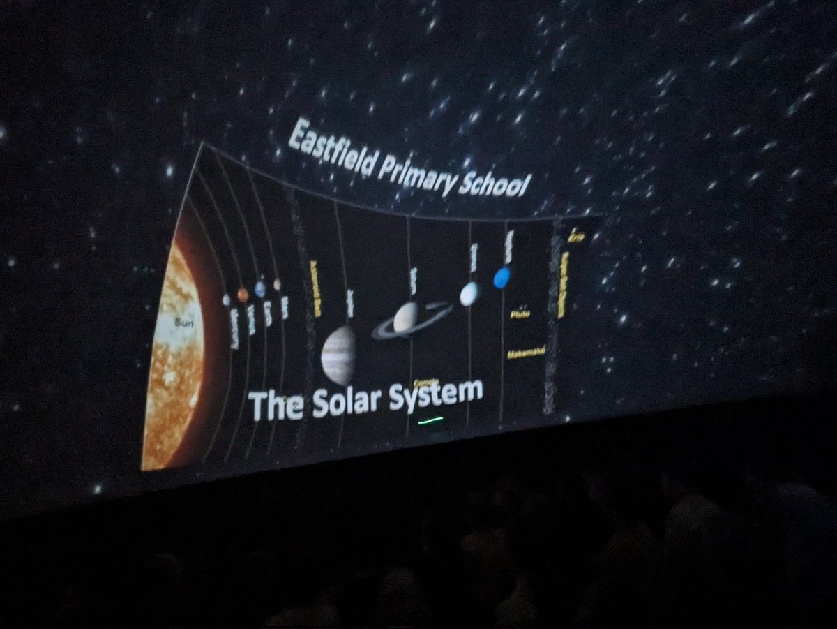 EastfieldPSHull's tweet photo. A huge thank you to #friendsofEastfield and @WonderDome1 for giving #5CW the amazing opportunity to experience the planetarium today. The children loved immersing in the tour of our planets and our solar system πβπ #EPSScience https://t.co/DbabfQlyA9