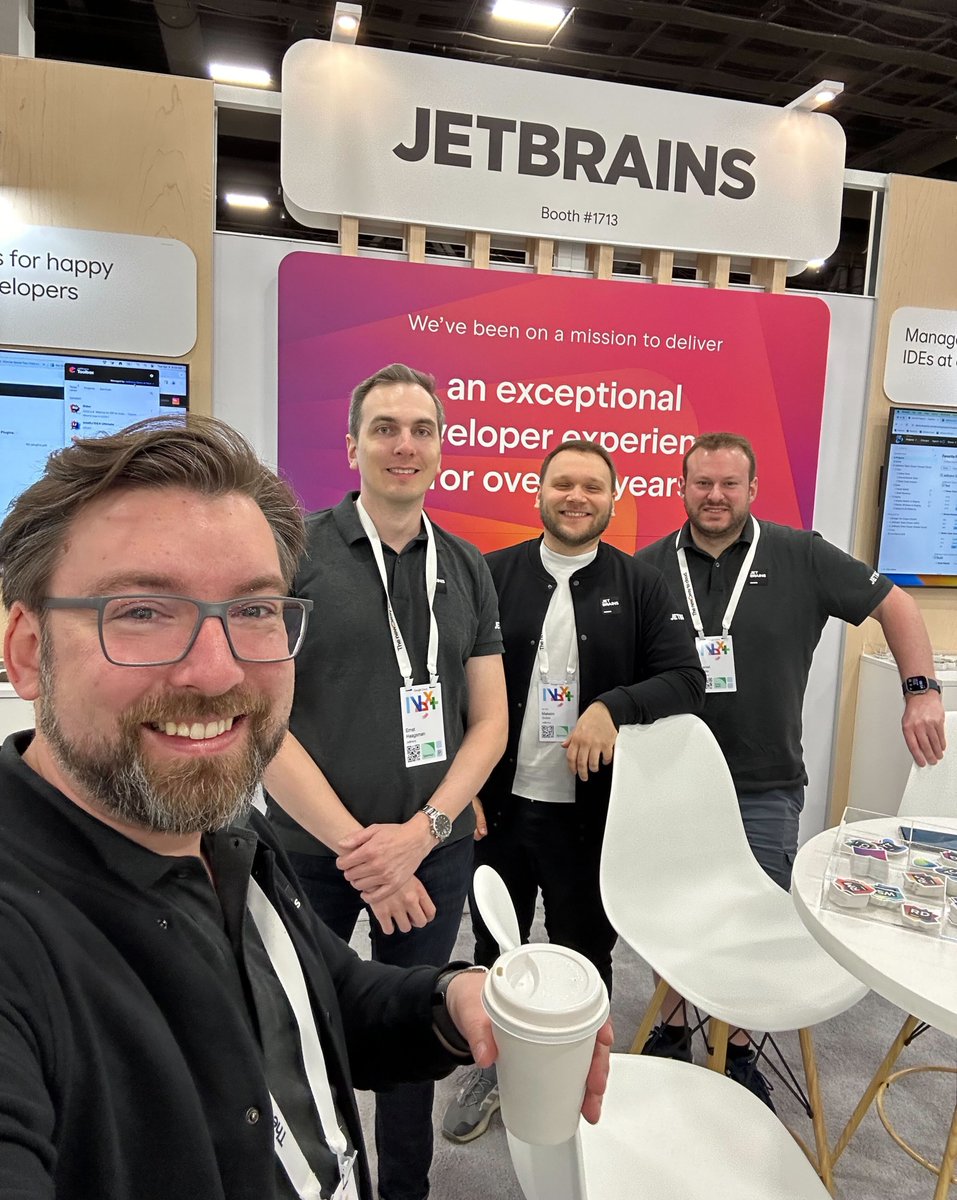 The JetBrains crew is at #GoogleCloudNext this week. Come by our booth (1713) to say hi and get demos of our products, including the brand-new JetBrains IDE Services!