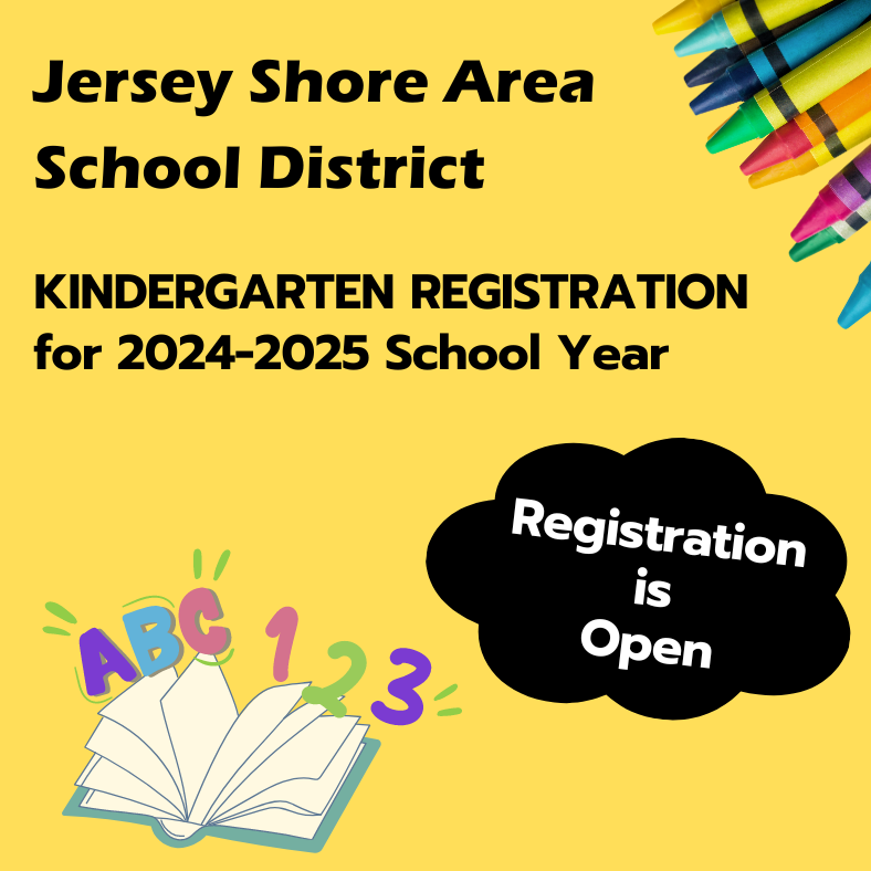 Now is the time to register your child for Kindergarten for the 24-25 School Year. Registration should be completed online. Use this link link for more info: shorturl.at/cK348 If you do not have access to a computer or scanner, call 570-398-5253. #JSBulldogNation