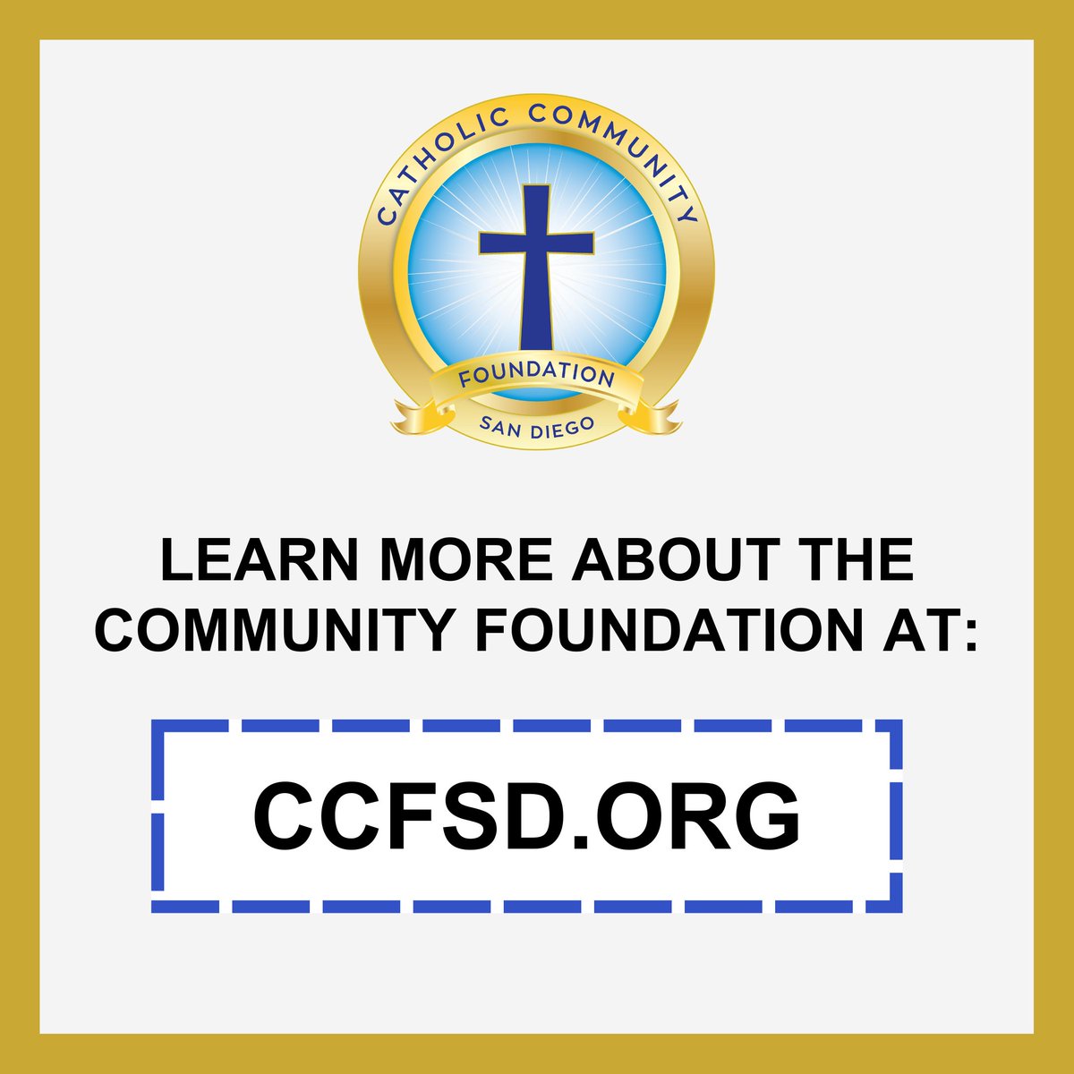 A little about who we are and how we function. Find out more at ccfsd.org

#CommunityFoundation #CCFSDCommitment #Catholic #CatholicLife #CatholicFaith #CatholicFamily #CatholicCommunity #CatholicConnect