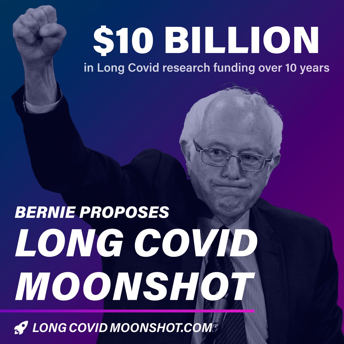 BREAKING: Senator Bernie Sanders drafts proposal for Long Covid Moonshot.

The proposal earmarks $10B in Long Covid research funding over the next decade.