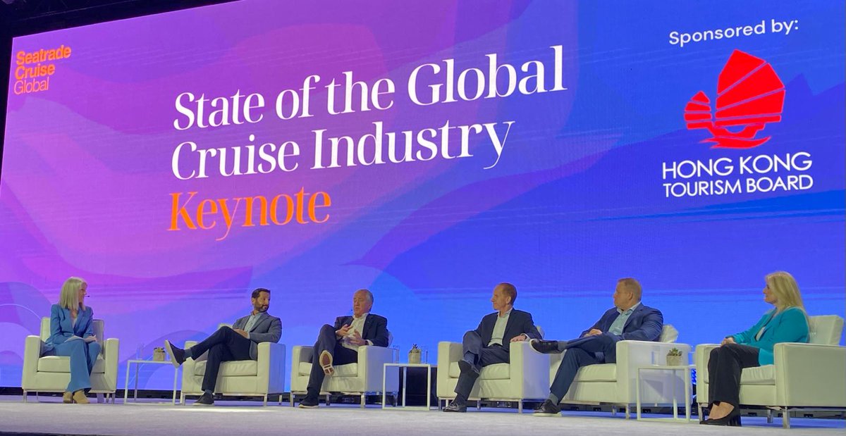 Europe is leading the global cruise industry on the path to decarbonisation - that was the message today from Executive Chairman Pierfrancesco Vago as he spoke at the industry’s largest annual event, @SeatradeCruise Global in Miami. #STCGlobal #Seatrade #WeAreCruise