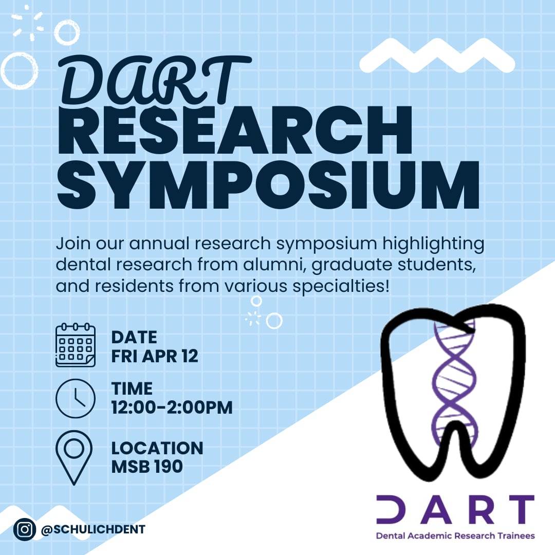 NSRG622385's tweet photo. Attend an exciting symposium highlighting dental research this Friday, 12pm EST! Meet specialists and student members of DART and CADR NSRG at a fun and informative session 🦷✨

Join us virtually: https://t.co/fdiHfUjshr https://t.co/PobhRi51CK