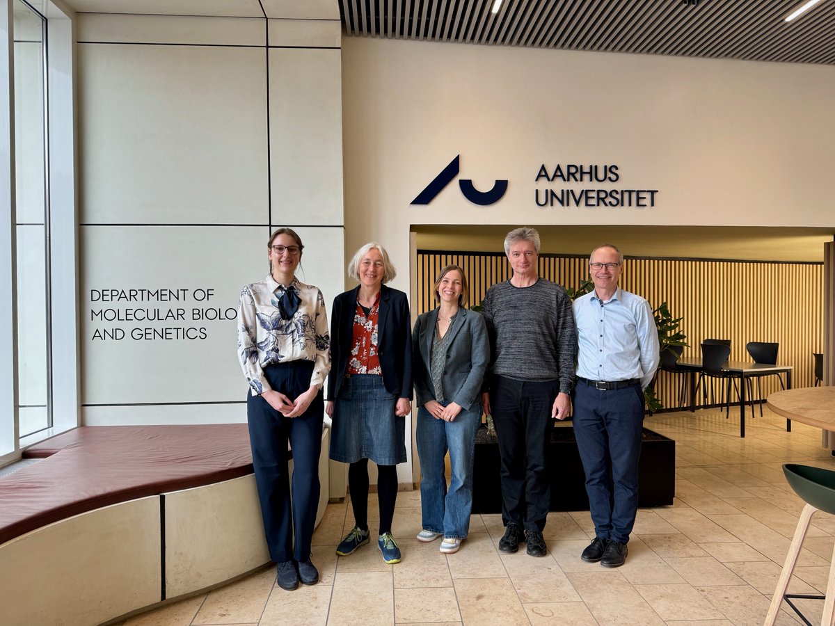 It was a great pleasure to host @SineSvenningsen and Maria Selmer from @UU_University at @MolBiolAU @AarhusUni_int for the PhD defence of @AdrianaChrenko1. Wonderful discussions about bacteria, phages, lyases, and kinases.