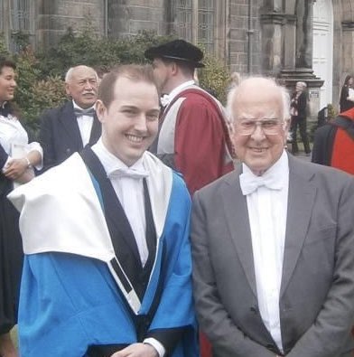 Professor Peter Higgs will always be remembered for his scientific achievements. On a more personal level, his words of wisdom to me upon graduating, his genuine kindness and curiosity, and his ability to inspire and captivate a room, will never be forgotten. Thank you, Peter.